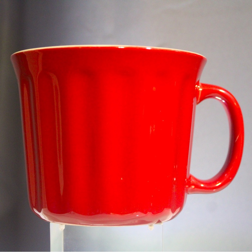 Good Cook 18 oz dark  red stoneware Mug